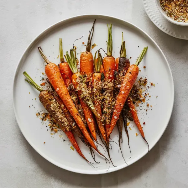 Roasted Carrots with Dukkah