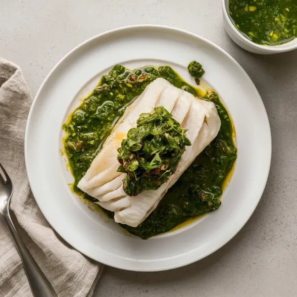 Steamed Snapper with Chimichurri