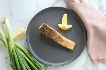 Crispy Skin Salmon with Lemon recipe image