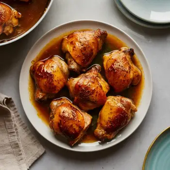 10 Clove Garlicky Braised Chicken Thighs recipe image