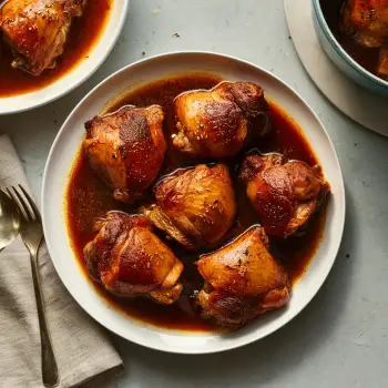 Braised Chicken Thighs in Filipino-Style Adobo recipe image