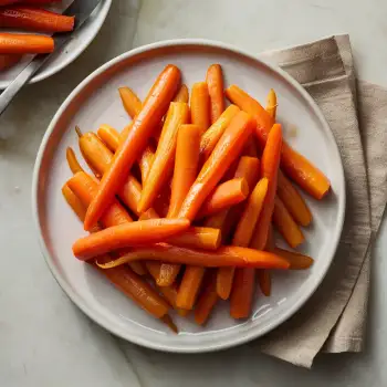 Butter and Carrot Juice Glazed Carrots recipe image