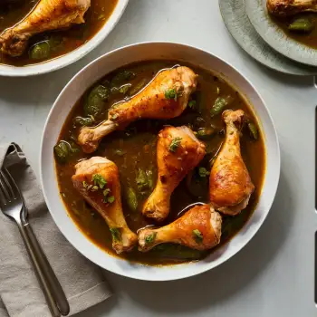 Chicken Drumsticks in Chile Verde recipe image