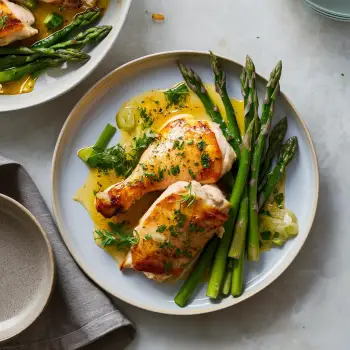 Chicken Piccata with Asparagus recipe image