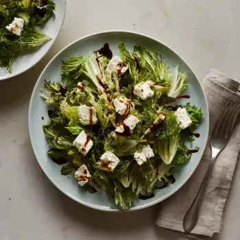 Chicory Salad with Goat Cheese and Balsamic Vinaigrette recipe image