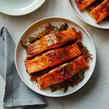 Crispy Skin Teriyaki Salmon recipe image