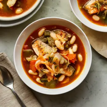 Hearty Seafood Stew with Trout and White Beans recipe image