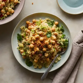 Israeli Couscous Salad with Chickpeas and Garam Masala recipe image