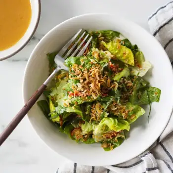 Little Gem Salad with Spicy Sesame Dressing recipe image