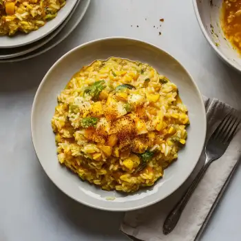 Miso Corn Risotto recipe image