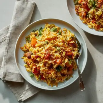 One Pot Miso Orzo recipe image