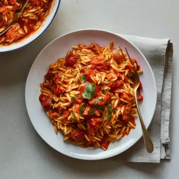 One Pot Orzo Arrabiata recipe image