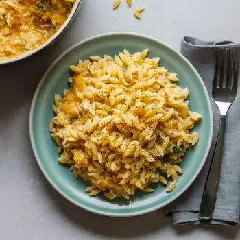 One Pot Orzo Mac and Cheese recipe image