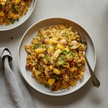 One-Pot Street Corn Orzo recipe image