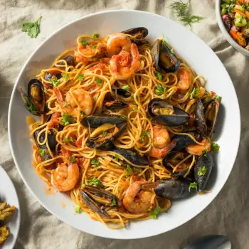 Pasta Fra Diavolo with Seafood recipe image