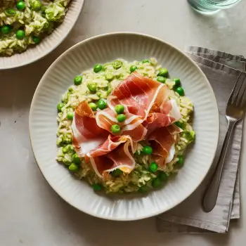 Prosciutto and Pea Risotto recipe image