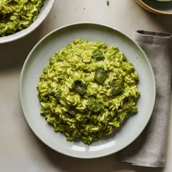 Quick Pesto Risotto recipe image