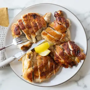 Roasted Half Chicken with Italian Dressing Marinade recipe image