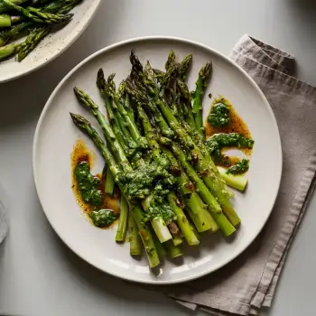 Sauteed Asparagus with Chimichurri recipe image