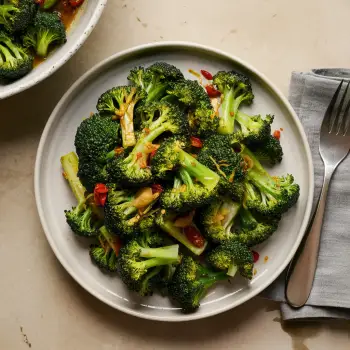 Sauteed Broccoli with Garlic and Chili recipe image