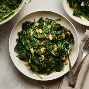 Sauteed Spinach with Za'atar and Garlic recipe image