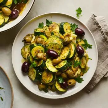 Sauteed Zucchini with Olives and Parsley recipe image