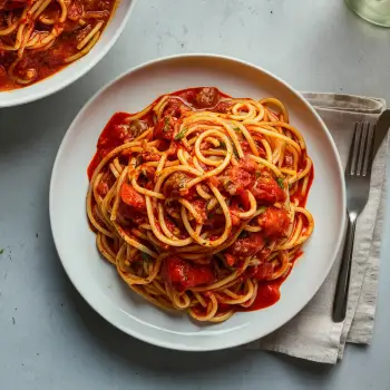 Spaghetti Arrabbiata recipe image