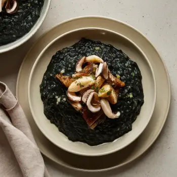 Squid Ink Risotto recipe image