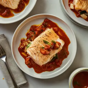 Steamed Halibut with Gochujang Mayo recipe image